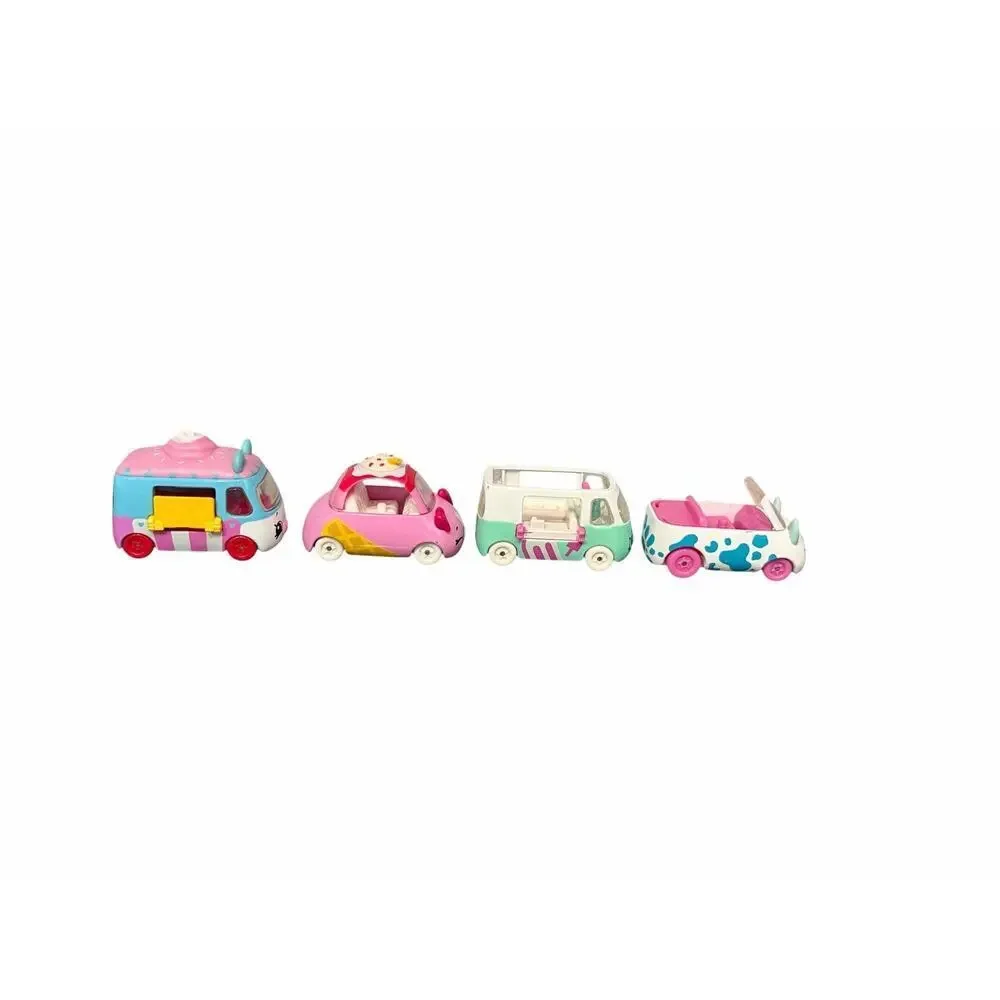 Shopkins Cute Car Diecast Metal Mixed Lot Of 4: Zippy Popsicle Frozen Yocart